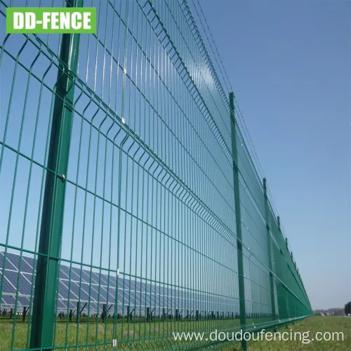 Powder Coated Galvanized Airport Welded Wire Mesh Fence